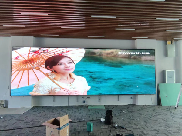 米脂P1.53led小间距屏安装案例